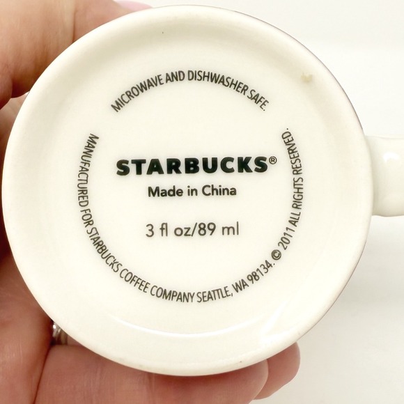 Starbucks Spain 3‎ oz Expresso Demitasse Mini Ceramic Mug 2011 - Picture 3 of 6